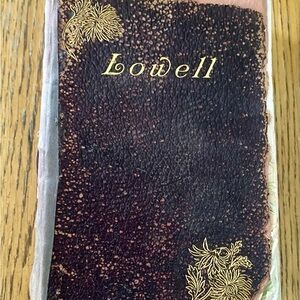 Antique Rare Book 1st Edition The Poetical Works Of James Russell Lowell Poems